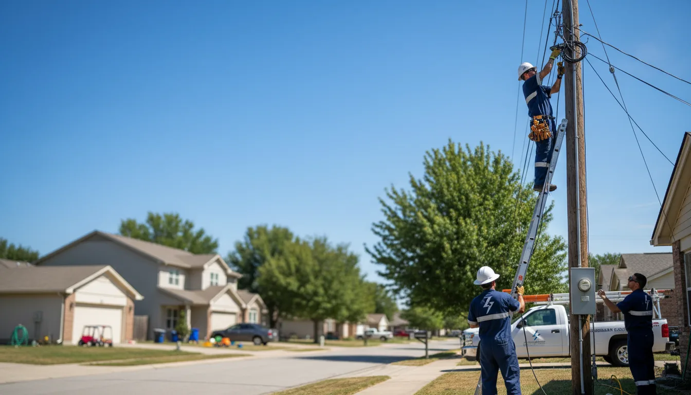 Residential electrician providing installation services in Mcfarlan, NC